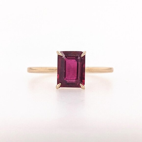 2.26cts Madagascar Ruby Ring in Solid 14K Yellow GoldSolitaire Ring